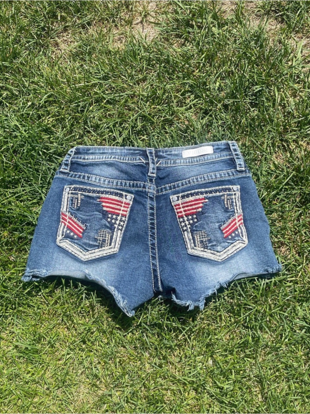 Vintage Vigoss lowrise embroidered denim shorts authentic y2k/2000s